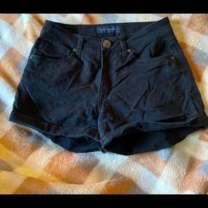 Aeropostale high waisted black shorts size 2